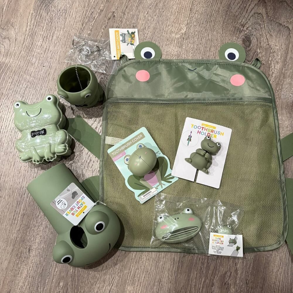 Kid's Frog Bath Set 7 Pieces